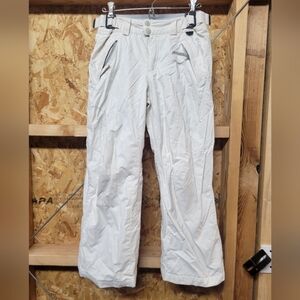Columbia Insulated White Youth Snow Pants‎ Youth Size 10/12